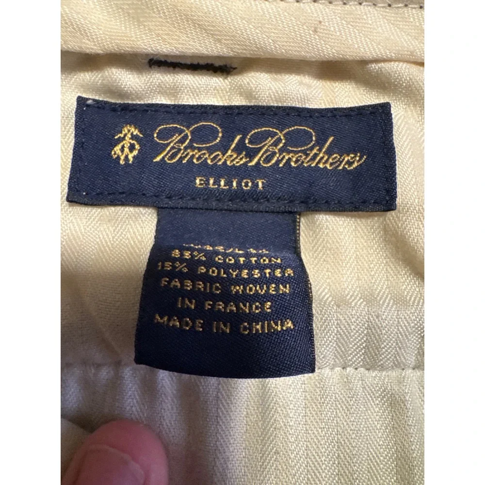 Brooks Brothers Elliot Corduroy Pants Mens 35x30 Brown‎ Good Wide Wale French